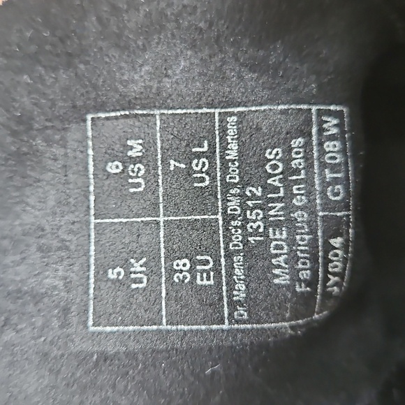 Dr. Martens Black Combat Boots - Picture 6 of 6